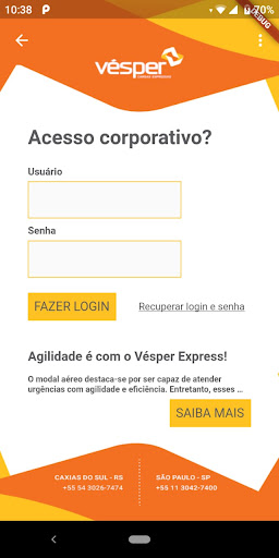 Vésper Cargas Expressas Screen 3