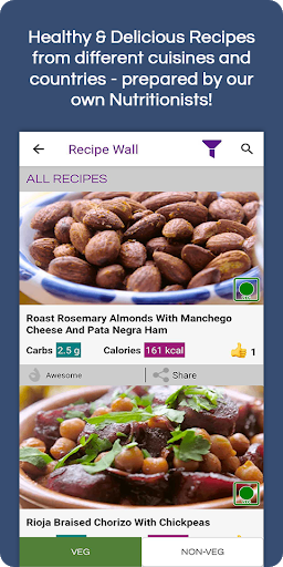 Tweak & Eat. Eat Healthy. Screen 3
