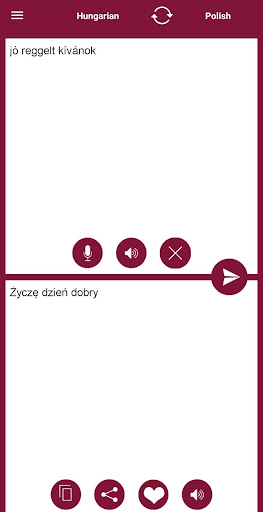 Android application Hungarian - Polish Translator screenshort
