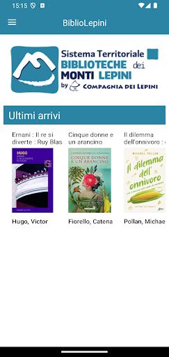 Android application BiblioLepini screenshort