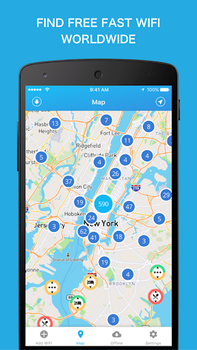 Android application WiFi Finder - WiFi Map screenshort