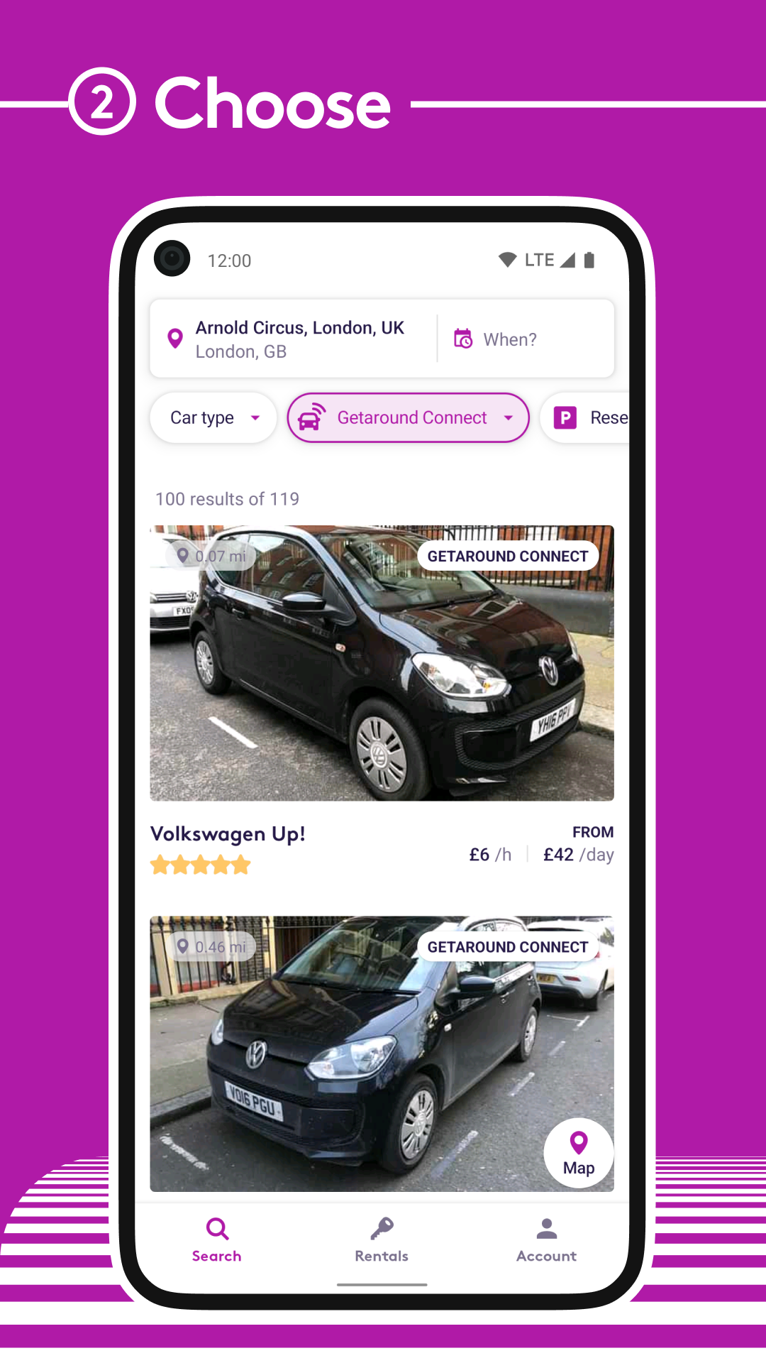 Android application Getaround Europe - Carsharing screenshort