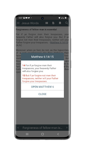 Jesus Words Screen 3