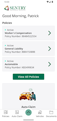 Sentry Insurance Brokers Screen 2