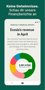 Ecosia Klimapositiver Browser Screenshot