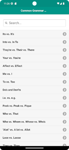 Common Grammar Mistakes Screenshot 1 - AppWisp.com