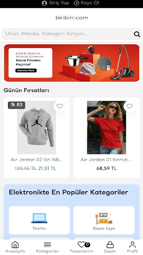 Android application Biribini screenshort