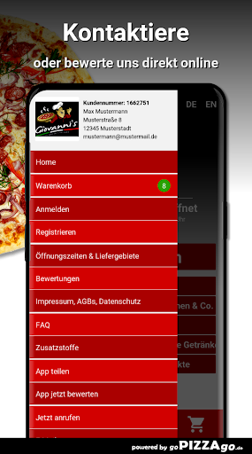Giovannis Pizza Trier Screen 3