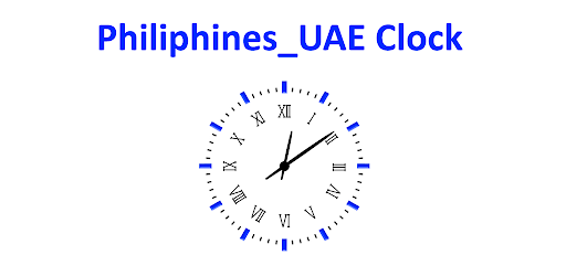Philippines-UAE Timezone Clock