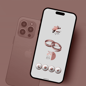 Oblique Rose Gold Icons Pack