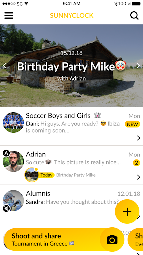 Android application SUNNYCLOCK screenshort