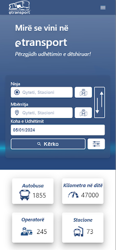 eTransport Screen 2