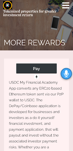 USDC Financial Academy App Screen 2