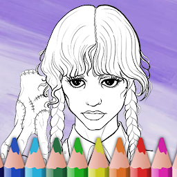 Wednesday Coloring Book Pages