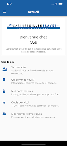 Android application Cabinet Gilles Blavet screenshort