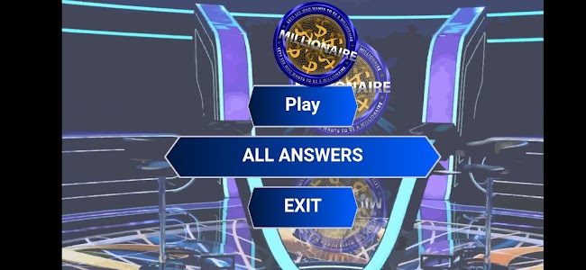Wants to be a millionaire, who Unknown