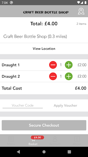 Craft Beer Bottle Shop Screen 3