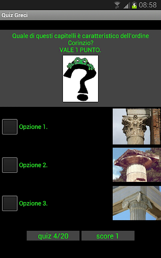 Greci Quiz Arte Screen 2