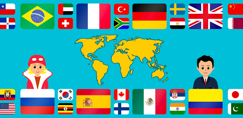 Flags of the World 2: Map - Geography Quiz