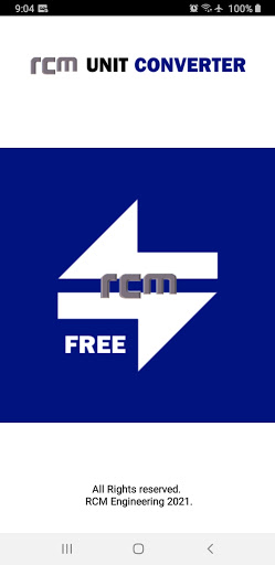 Android application RCM Unit Converter Pro. screenshort