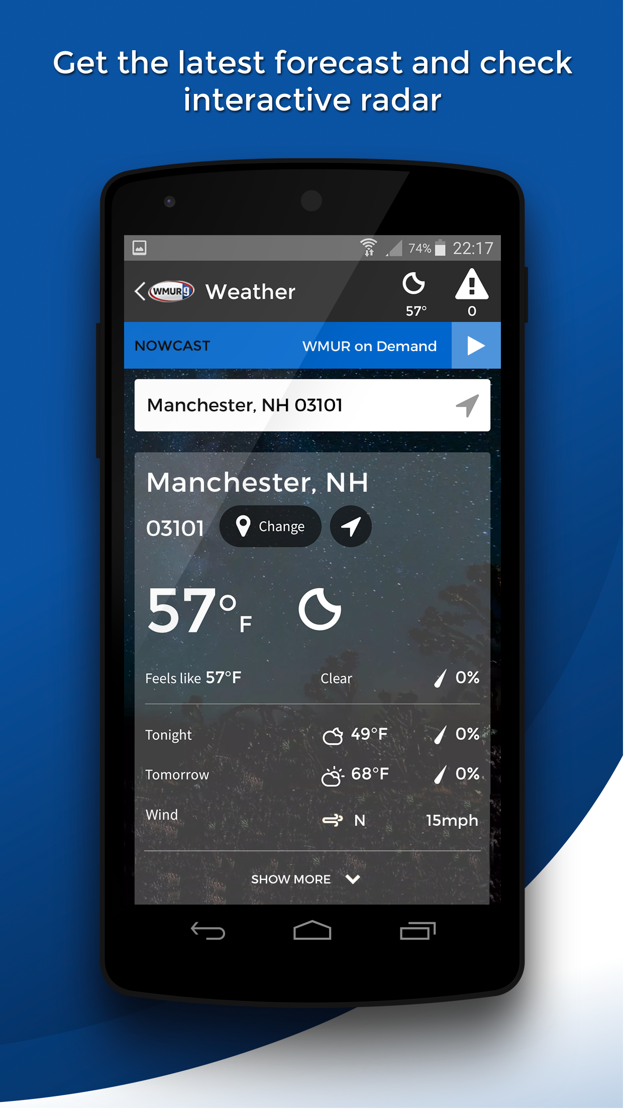 Android application WMUR News 9 - NH News, Weather screenshort
