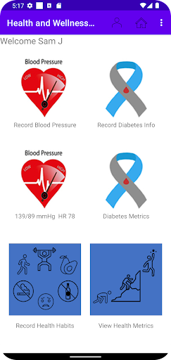 Android application Health & Wellness Tracker Pro screenshort