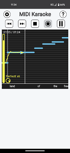 Android application MIDI Karaoke screenshort