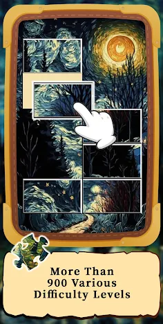 JigsortingRelaxPuzzle: Vincent - Screenshot 4