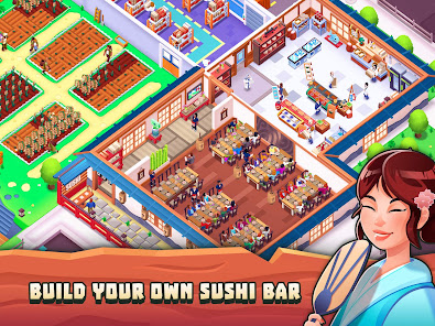 Captura de Pantalla 7 Sushi Empire Tycoon—Idle Game android
