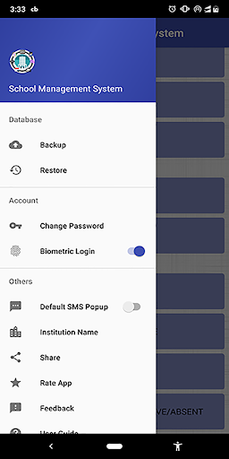 Android application School Management System Pro screenshort