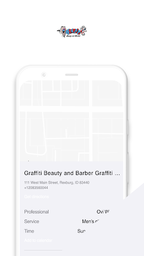 Android application Graffiti Beauty & Barber screenshort