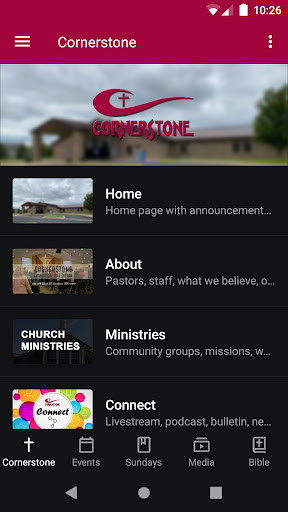 Android application Cornerstone Owatonna screenshort