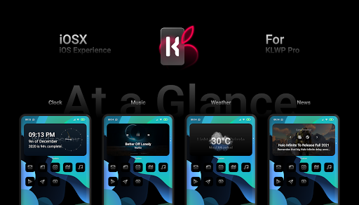 Android application iOSX - iOS Experience for KLWP screenshort