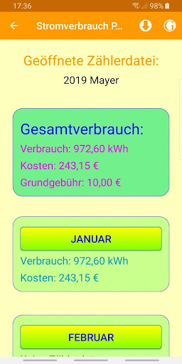 Stromverbrauch Plus Screen 3