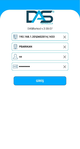 Android application DASBarkod screenshort