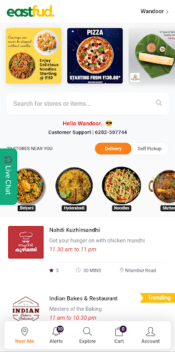 Eastfud - Online Food Delivery Screen 2