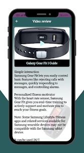 Galaxy Gear Fit 1 Guide