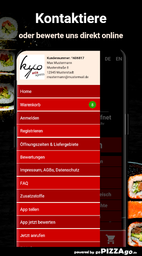 Kyo Asia Xpress Würzburg Screen 3