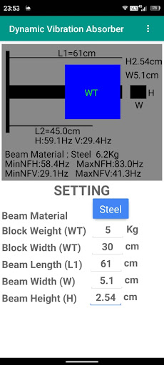 DVA Calculator Screen 2