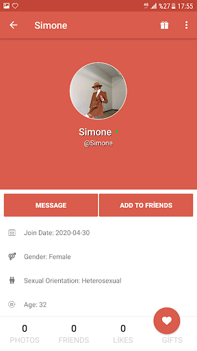 Vegetarian Dating AGA Screen 3