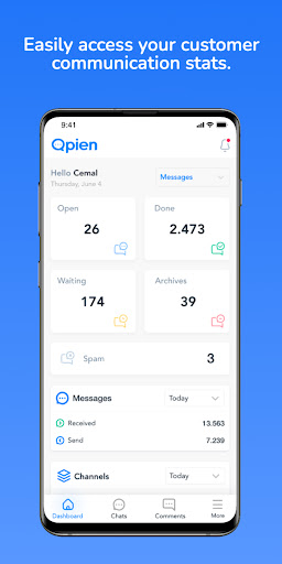 Android application Qpien - Omni-Channel Support screenshort