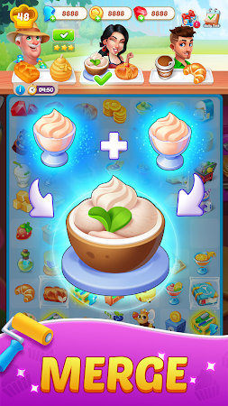Game screenshot Merge Flavor: Decor Restaurant mod apk