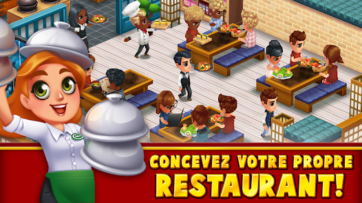 Food Street Jeu de Restaurant screenshots apk mod 1