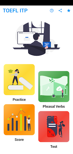 Android application Test TOEFL ITP screenshort