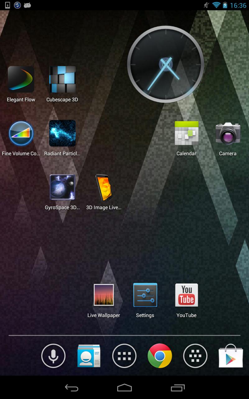 Android application 3D Image Live Wallpaper screenshort
