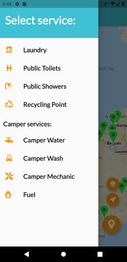 Android application Nomad Services screenshort