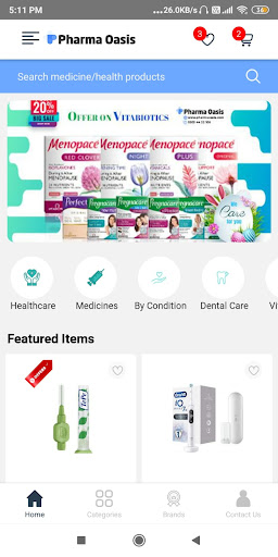Android application Pharma Oasis: Online Pharmacy screenshort