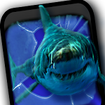 Angry Shark Pet Cracks Screen Apk