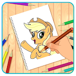 Cover Image of Download How To Draw Cute Pony Horses 1.0 APK