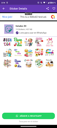 Greetings stickers Screen 3